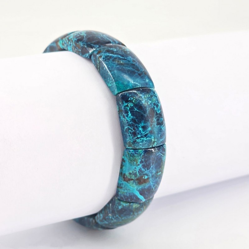 Bracciale con Elastico di Crisocolla ø 20x15 mm