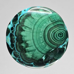 Pietra di Azzurmalachite Cabochon Ovale 92,19 Ct.