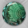 Pietra di Azzurmalachite Cabochon Ovale 92,19 Ct.
