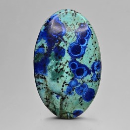 Pietra di Azzurrite e Crisocolla Cabochon Ovale 46,01 Ct.