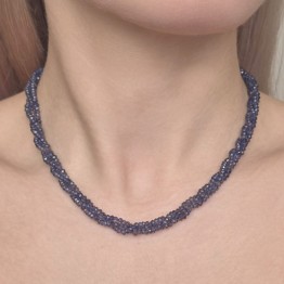 Torchon a 3 Fili di Iolite ø 3,5/4 mm