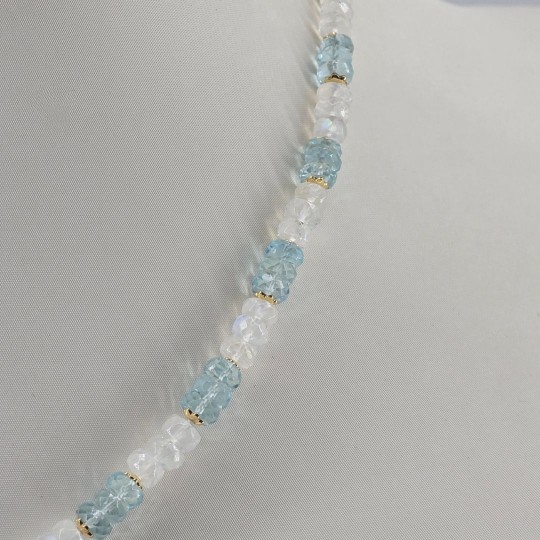 Collana con Acquamarina e Labradorite