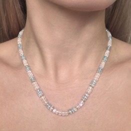 Collana con Acquamarina e Labradorite