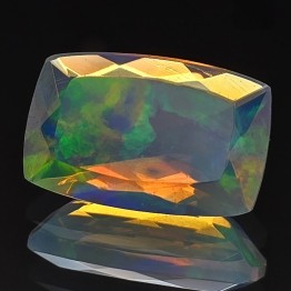 Gemstone of Opal Ethiope rectangular cushion 5.94 ct.