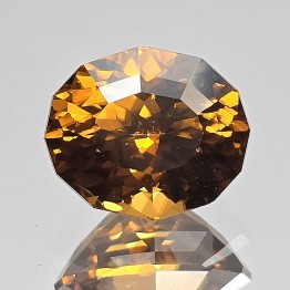 Gemstone Brown oval zircon 6.30 ct.