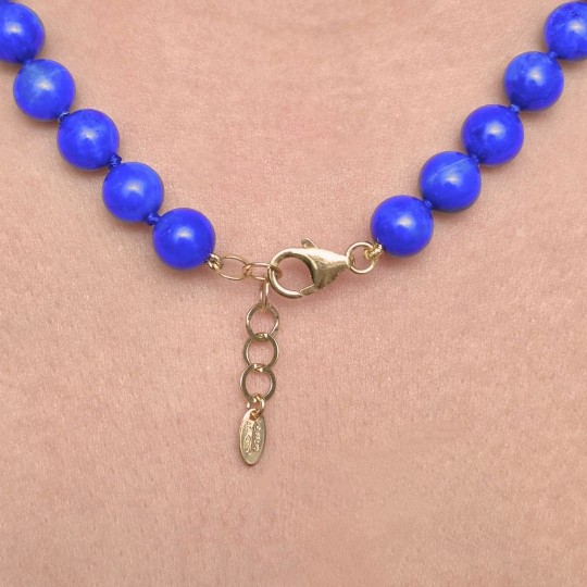 Necklace Lapis lazzuliSpherical Ø 8 / 8.5 mm
