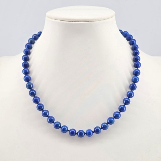 Necklace Lapis lazzuliSpherical Ø 8 / 8.5 mm