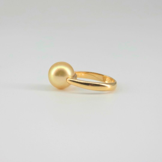 Anello con Perla Autraliana Gold ø 11,6 mm