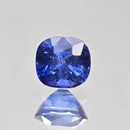 Gemstone of blue sapphire rectangular pillow 1.27 ct.