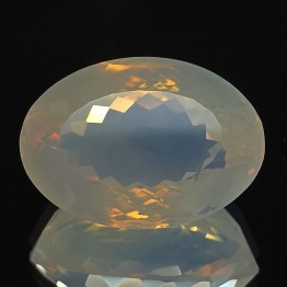 Gemstone of Quartz Milky Oval 51.78 ct.