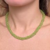 Torchon with five threads of peridot
