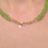 Torchon with five threads of peridot
