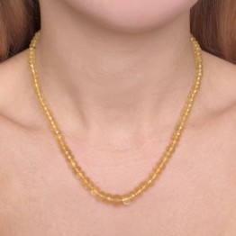 Collana di Eliodoro a Rondella 110 Ct.