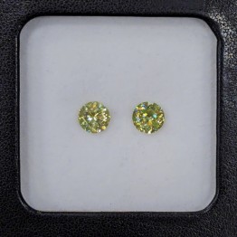 Pair of Sphene Round 1.93 ct.