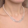 Necklace with Pearl and drop aquamarine
