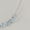 Necklace with Pearl and drop aquamarine