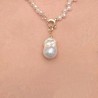 Necklace with Pearl Drop and pendant