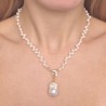 Necklace with Pearl Drop and pendant