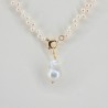 Necklace with Pearl Drop and pendant