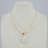 Necklace with Pearl Drop and pendant