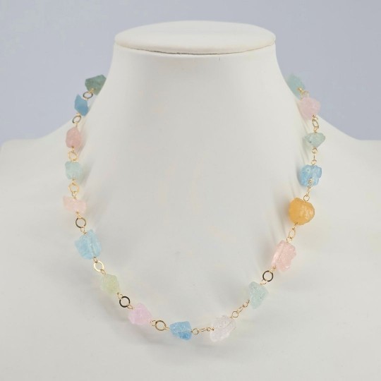 Aquamarine Collier in Raw Sasso