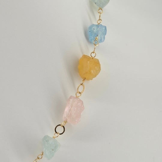 Aquamarine Collier in Raw Sasso