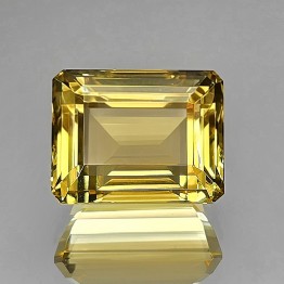 Gemstone of Scapolite Ottagonal yellow 28.78 ct.