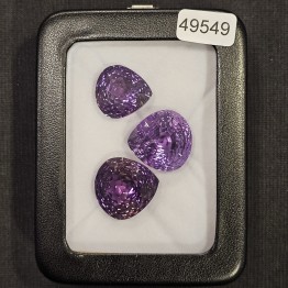 Offerta Lotto 3 Pietre di Ametista a Goccia 72,71 Ct.