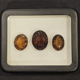 Offerta Lotto 3 Pietre di Quarzo Brandy Ovale 136,19 Ct