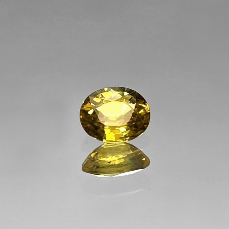 Pietra di Zaffiro Giallo Ovale 1,26 Ct.