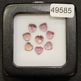 Offerta Lotto 8 Pietre Tormalina Rosa a Cuore 8,77 Ct.