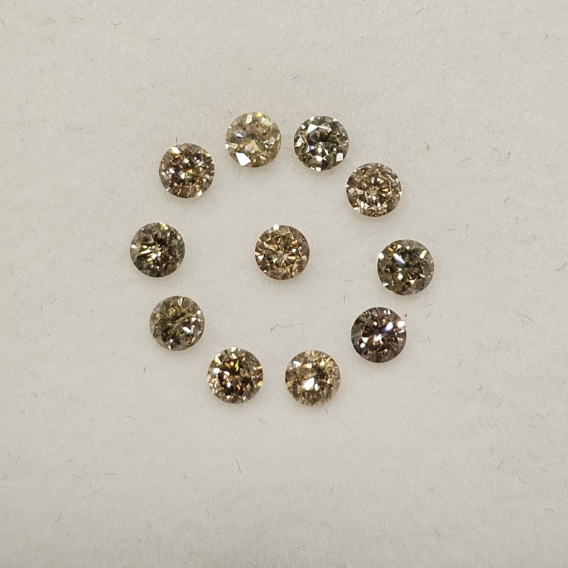 Offerta Lotto 11 Pietre di Diamante Brown 1,11 Ct.