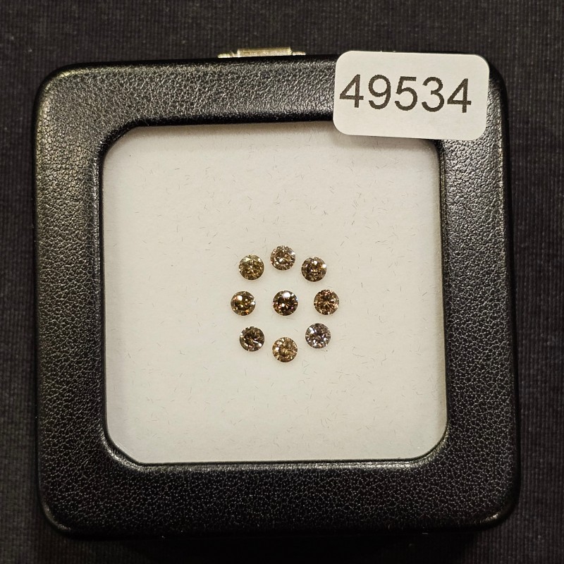 Offerta Lotto 9 Pietre di Diamante Brown 0,90 Ct.