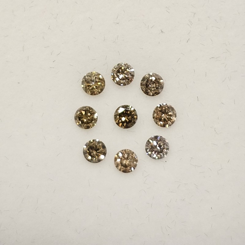 Offerta Lotto 9 Pietre di Diamante Brown 0,90 Ct.