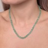 Collana di Smeraldo a Rondella 64 Ct. con Chiusura in Oro 18Kt