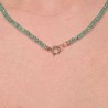 Collana di Smeraldo a Rondella 64 Ct. con Chiusura in Oro 18Kt