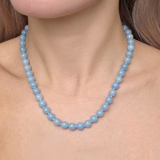 Collana di Trolleite in Quarzo Sferico ø 8 mm