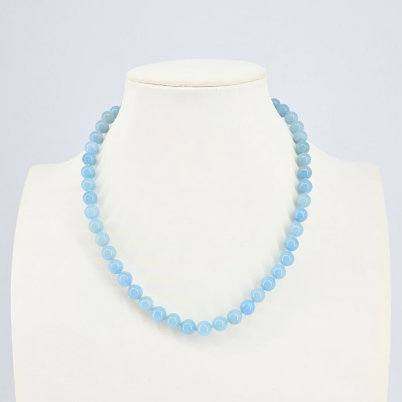 Collana di Trolleite in Quarzo Sferico ø 8 mm