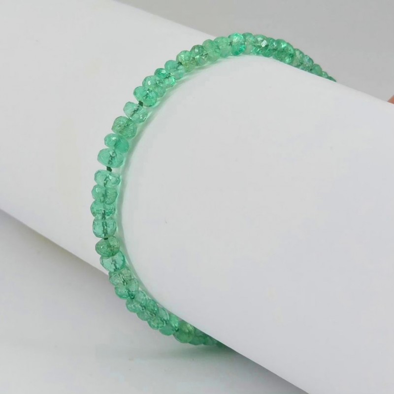 Bracciale di Smeraldo a Rondella 20,5 Ct. con Chiusura in Oro 18Kt