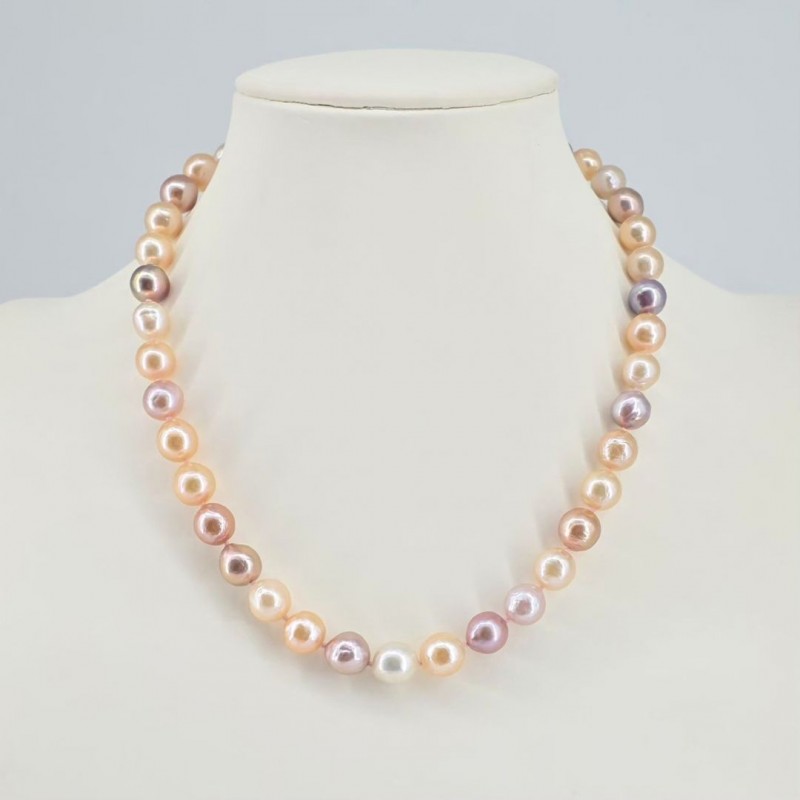 Collana di Perle Multicolore Barocche ø 8/10,5 mm
