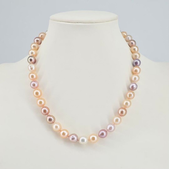 Collana di Perle Multicolore Barocche ø 8/10,5 mm