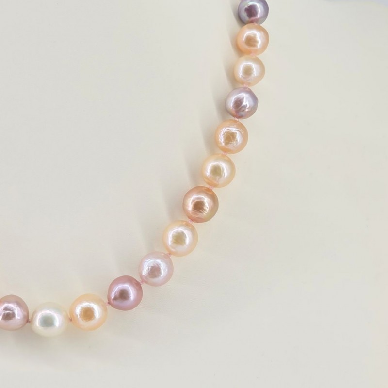 Collana di Perle Multicolore Barocche ø 8/10,5 mm