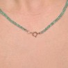 Collana di Smeraldo a Rondella 53 Ct. con Chiusura in Oro 18Kt