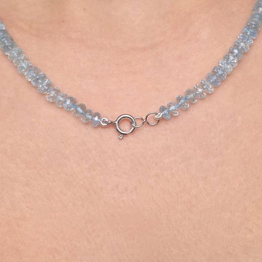 Collana di Acquamarina a Rondella 109 Ct.