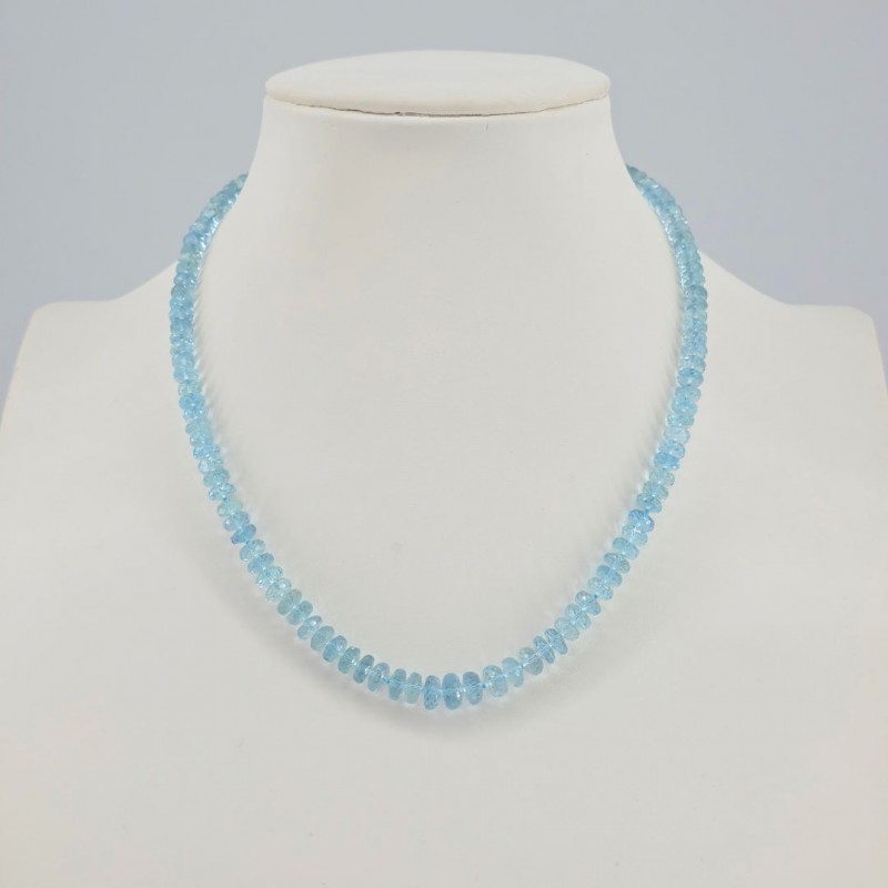 Collana di Acquamarina a Rondella 109 Ct.