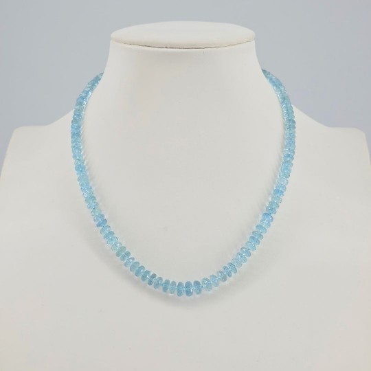 Collana di Acquamarina a Rondella 109 Ct.