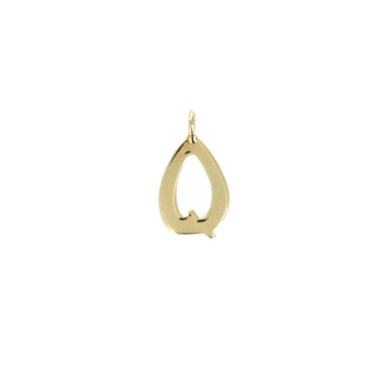Charm Lettera Q in Argento 925‰