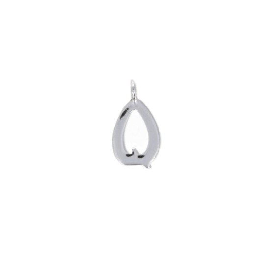 Charm Lettera Q in Argento 925‰